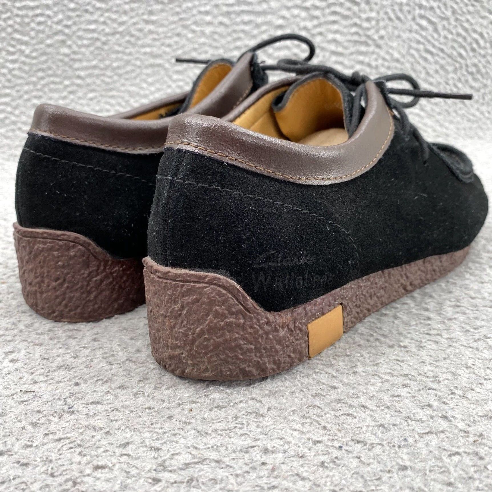 Clarks Clarks Wallabee Shoes Men's 8 Black Suede Low Top Casual Work Size US M / EU 48-50 / 2 - 7 Thumbnail