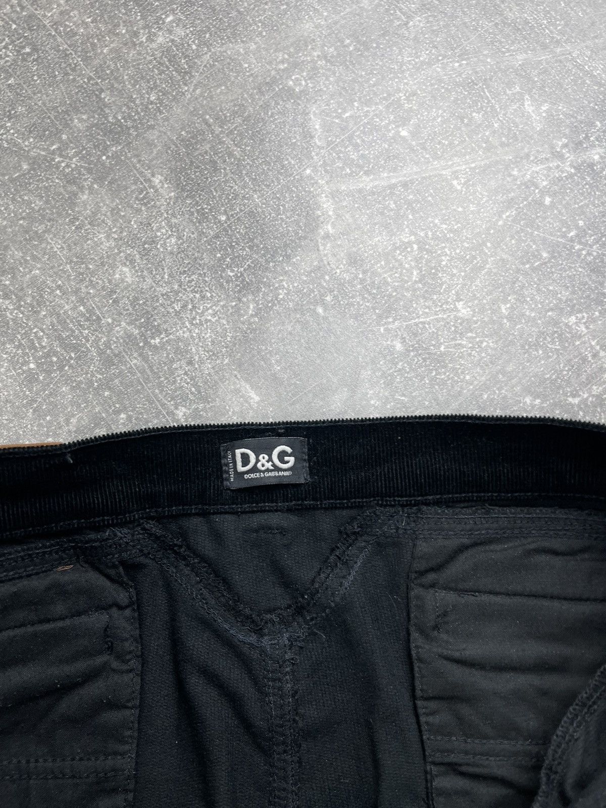 Dolce & Gabbana Dolce & Gabbana Balck Luxury Corduroy Zipper Pants Size 28" / US 6 / IT 42 - 11 Thumbnail