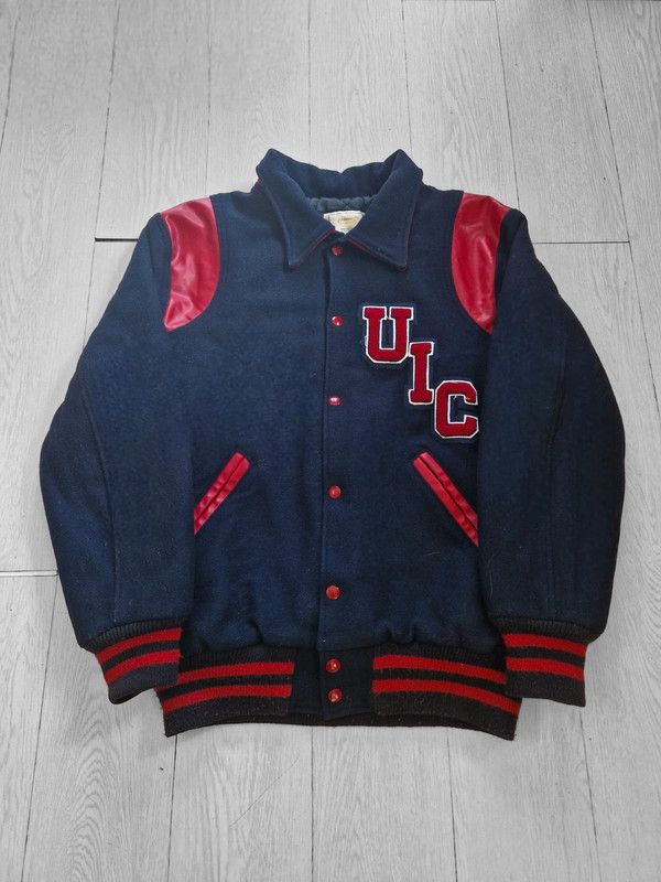 Japanese Brand Woolen varsity baseball jacket ULC embroidery Size US L / EU 52-54 / 3 - 1 Thumbnail