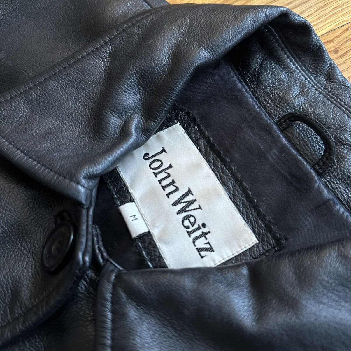 John Weitz × Vintage Vintage John Weitz leather trench coat Size US M / EU 48-50 / 2 - 5 Thumbnail