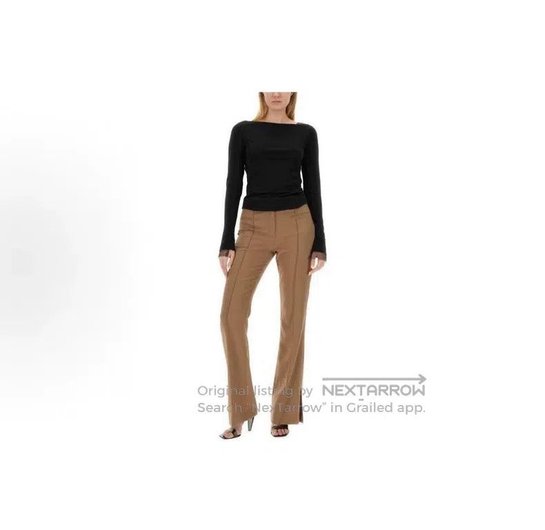 Helmut Lang Helmut Lang size 0 Solid High Waist Zipper Flare Leisure Pa Size 25" / US 0 / IT 36 - 8 Thumbnail