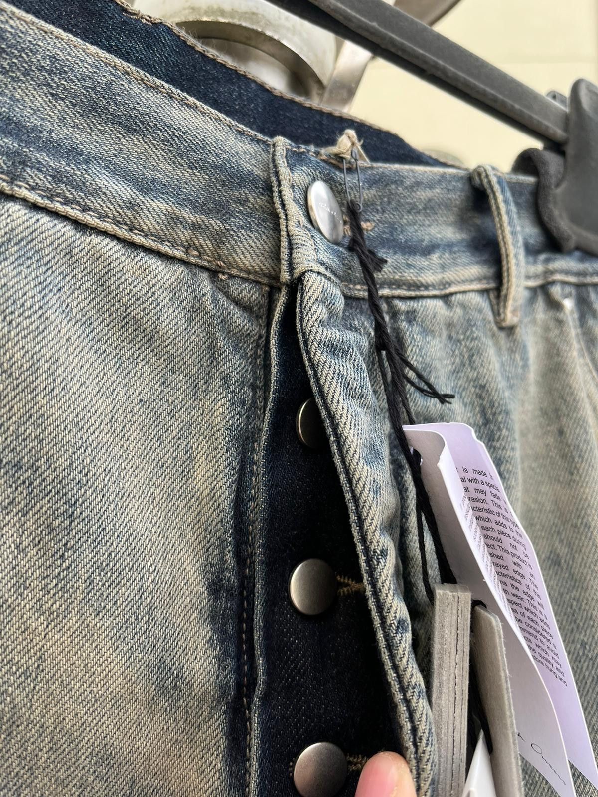 Rick Owens o1rshd1 Tailored Bela Distressed Denim Jeans Degrade Jeans Size US 36 / EU 52 - 11 Thumbnail