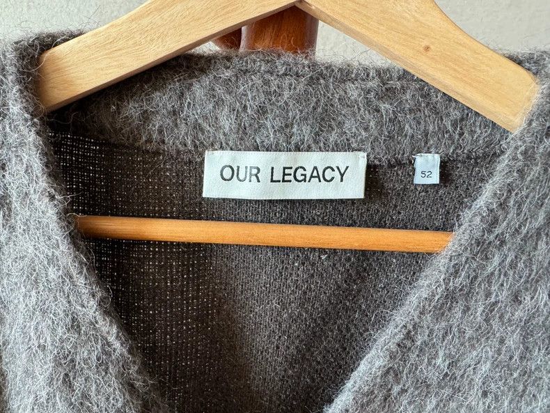 Our Legacy our legacy size 52 23fw gray horsehair cardigan 2502-Nexta Size US L / EU 52-54 / 3 - 2 Thumbnail