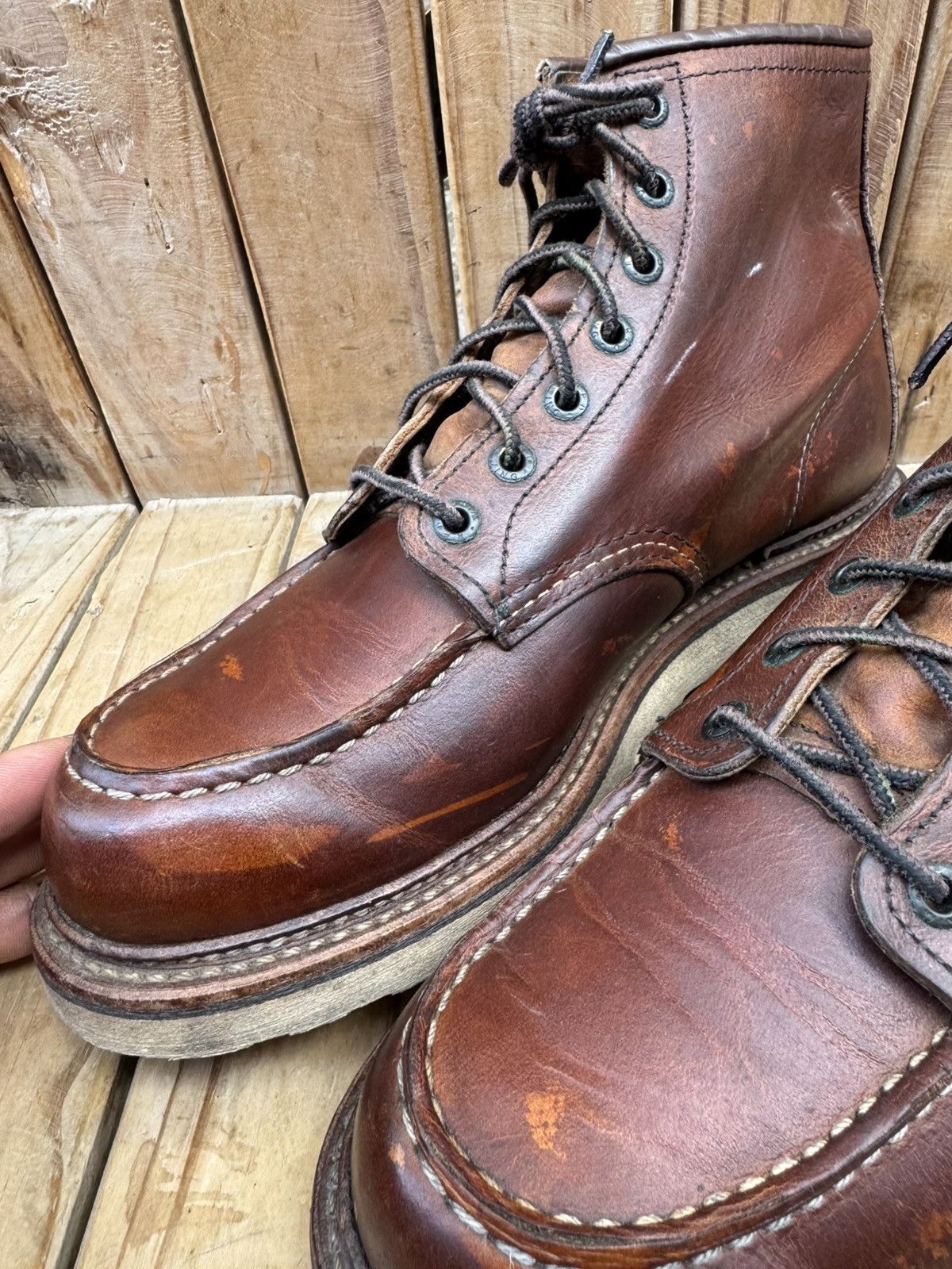 Red Wing Red Wing 1907 Copper Rough Brown Boots UK 7.5 D | EUR 41.5 Size US 8.5 / EU 41-42 - 14 Thumbnail