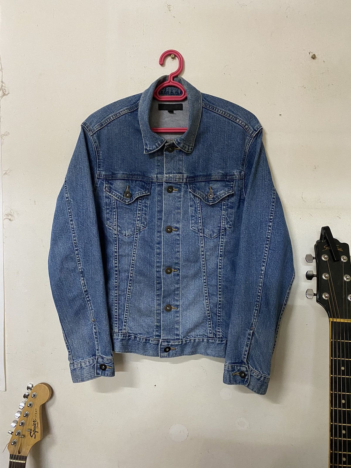 Uniqlo Japanese Brands Blue denim jacket with button-up closure Size US M / EU 48-50 / 2 - 1 Thumbnail
