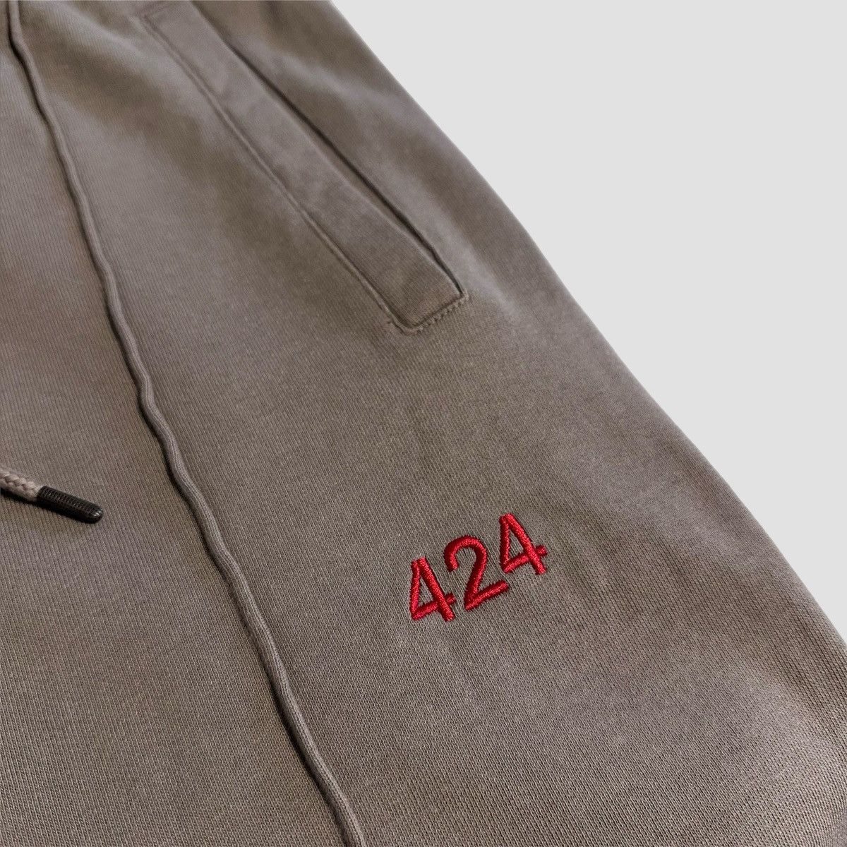 424 424 Embroidered Logo Sweatpants Size US 33 - 3 Thumbnail