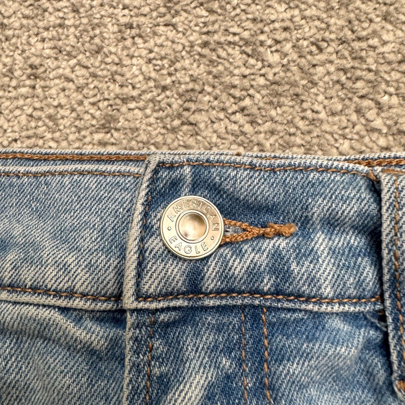 American Eagle Outfitters American Eagle Outfitters High Rise Straight Jeans Women’s 4 29x30 Blue Denim Size 29" - 3 Thumbnail