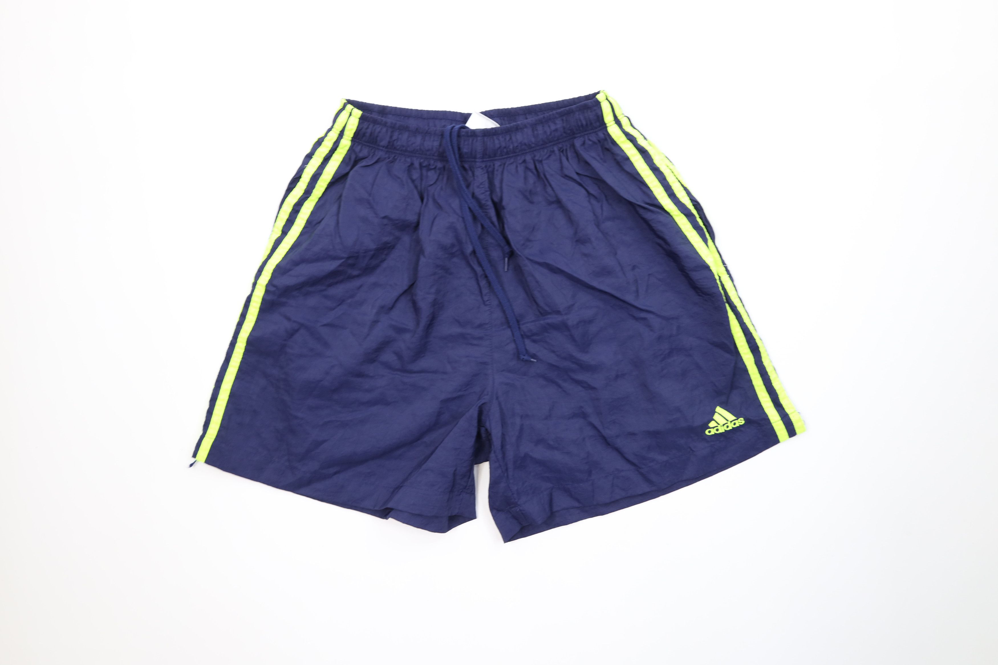 Adidas Vintage 90s Adidas Running Jogging Soccer Shorts Nylon Blue Size US 32 / EU 48 - 1 Thumbnail