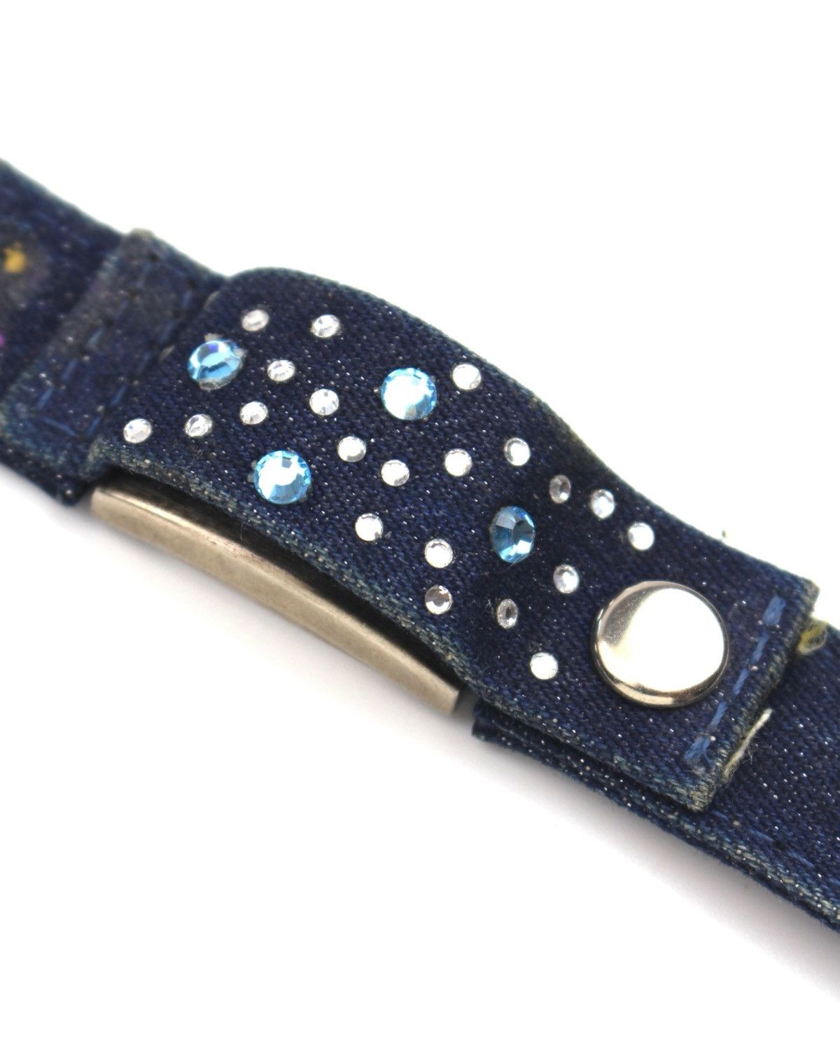 Hysteric Glamour 2000S ELITE GLITTER DENIM BLING CUFF WATCH Size ONE SIZE - 6 Thumbnail