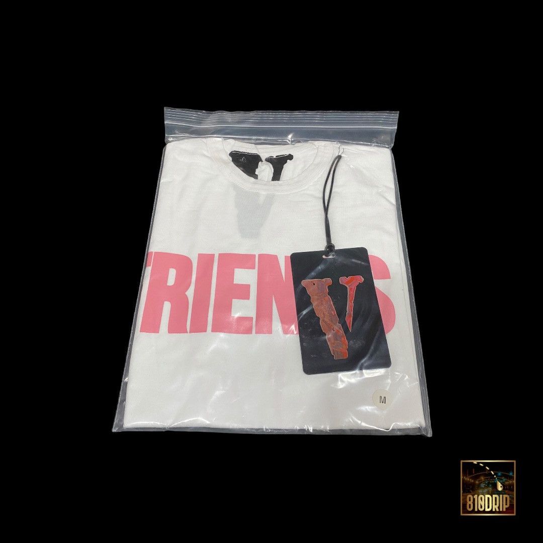 Vlone Vlone Pink Friends Tee White (M) Size US M / EU 48-50 / 2 - 3 Thumbnail