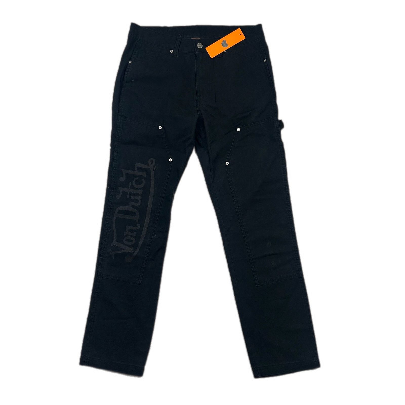 Von Dutch Von Dutch Double Knee Carpenter Black Pants Brand New Unworn Size US 32 / EU 48 - 1 Thumbnail