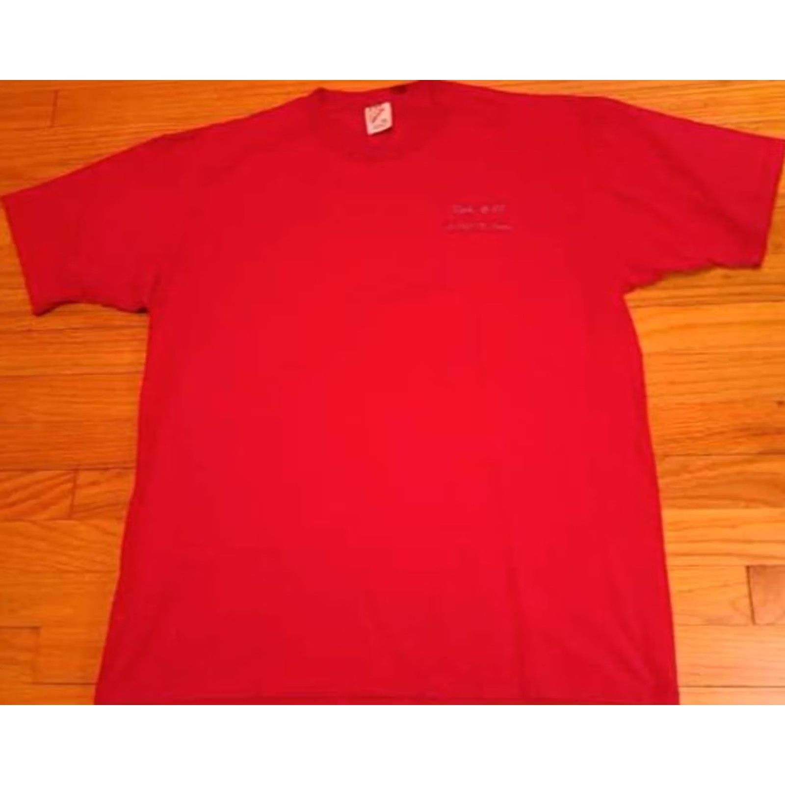 Jerzees VINTAGE Jerzees USA Red T-Shirt XL Crew Neck Short Sleeve Men Cotton Size US XL / EU 56 / 4 - 3 Thumbnail