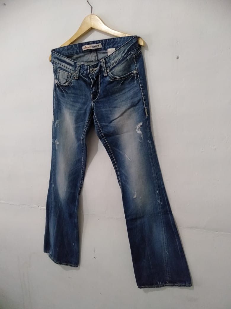 If Six Was Nine × Japanese Brand × Le Grande Bleu (L.G.B.) Denim Buckaaro Distrassed lgb style Size US 31 - 5 Thumbnail
