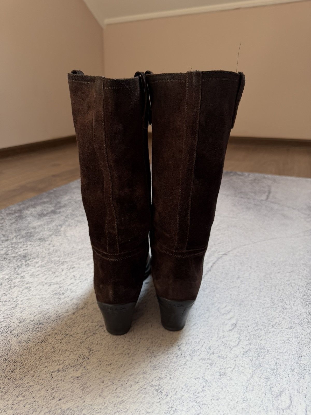 Prada 90s Prada Cowboy Western Suede Brown Boots(Guidi,CCP Style) Size US 7.5 / EU 40-41 - 8 Thumbnail