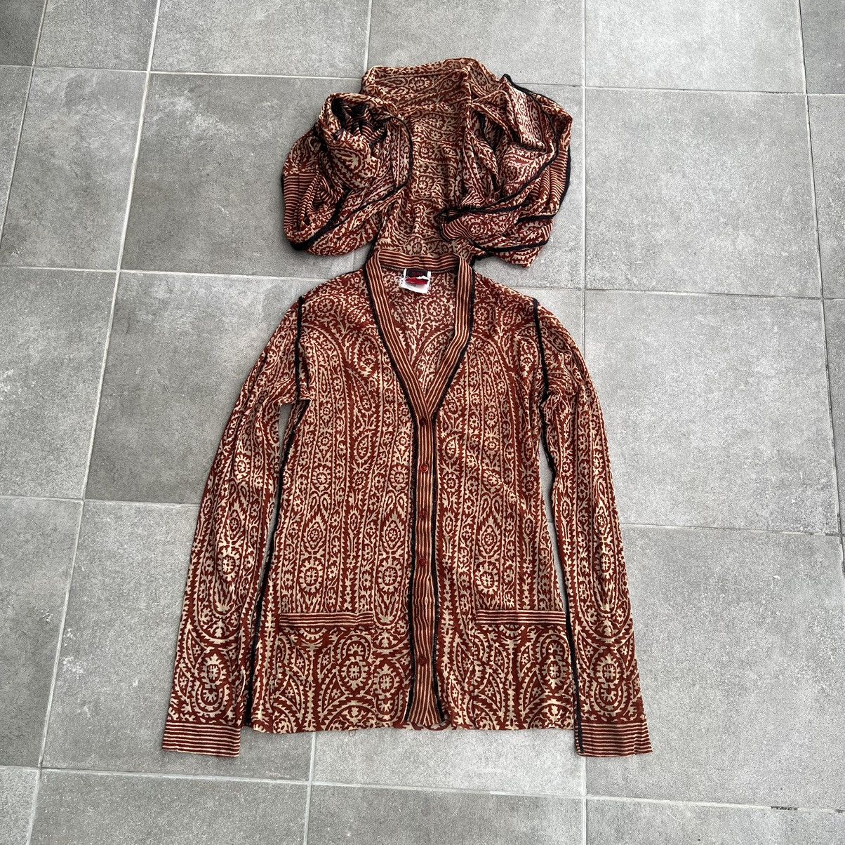 Jean Paul Gaultier Jean Paul Gaultier Vintage 2000 Mesh Cardigan Attached Scarf Size M / US 6-8 / IT 42-44 - 11 Thumbnail