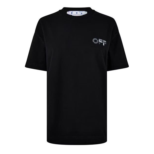 Off-White o1g2r1mq1224 T-Shirts in Black & Grey Size S / US 4 / IT 40 - 1 Thumbnail