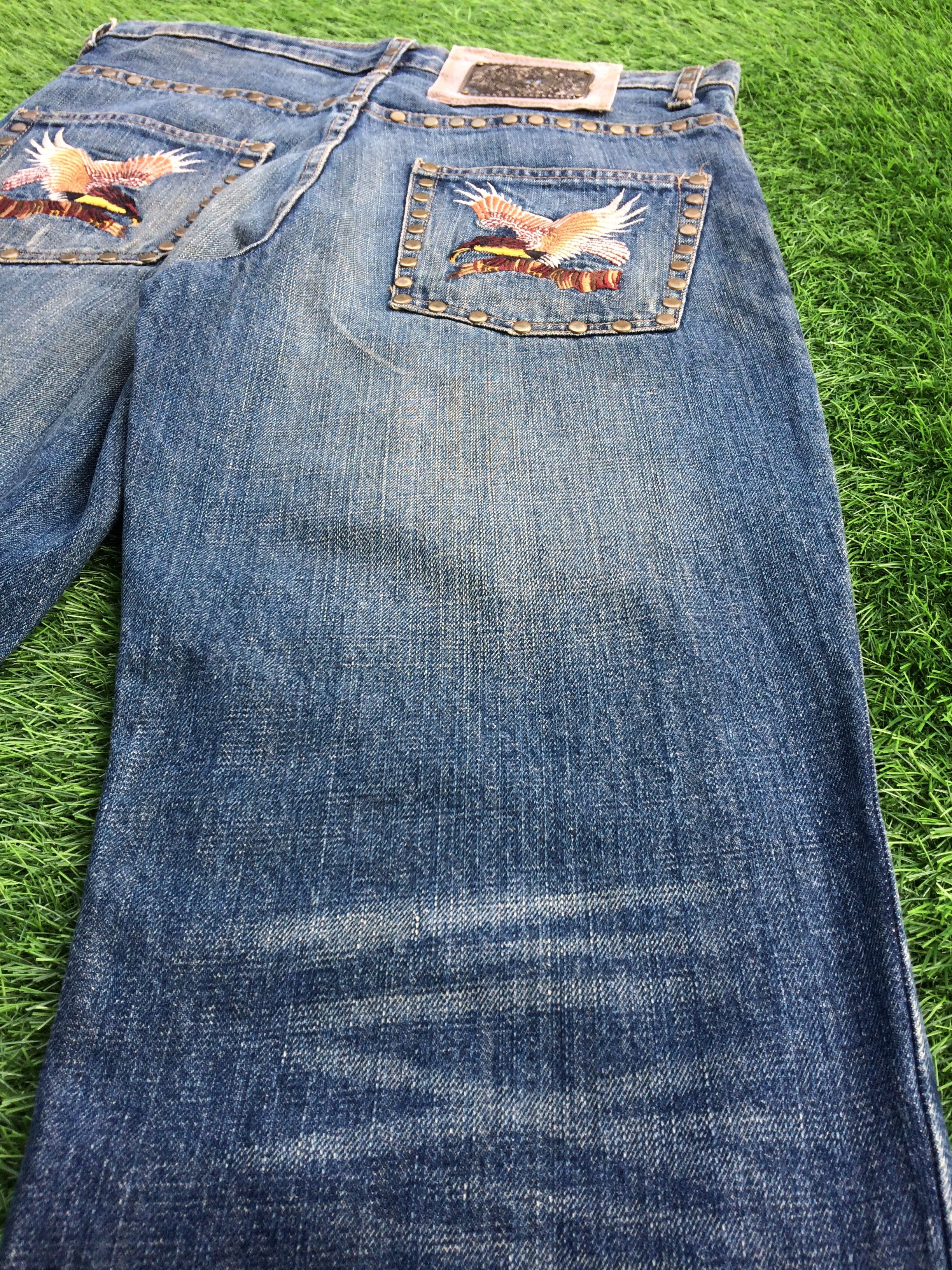 Japanese Brand Japanese Studded Eagle Embroidery Jeans D-853 Size US 32 / EU 48 - 7 Thumbnail