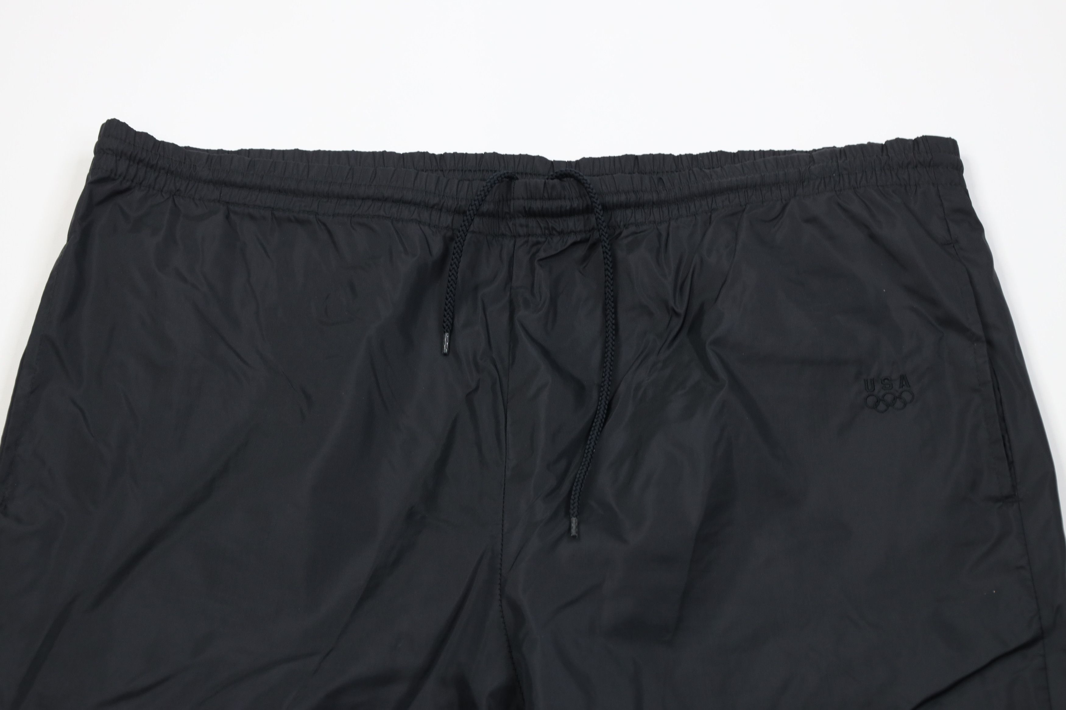 Vintage Vintage 90s USA Olympics Faded Windbreaker Pants Black Nylon Size US 36 / EU 52 - 2 Thumbnail