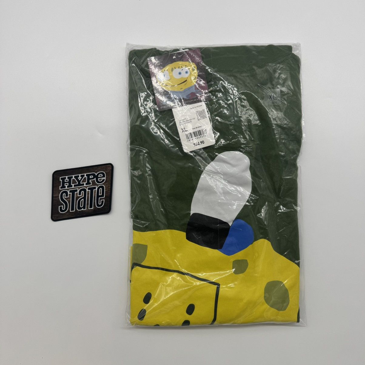 Cactus Plant Flea Market × Uniqlo Uniqlo x CPFM Spongebob Squarepants UT Graphic Tee Olive Size US XL / EU 56 / 4 - 1 Thumbnail