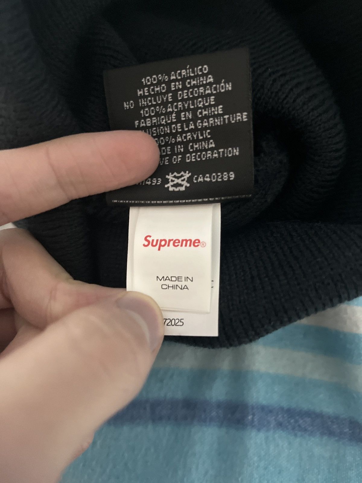 Supreme Beanie supreme new era navy Size ONE SIZE - 5 Thumbnail