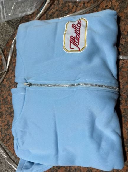 Other Blue embroidered, y2k zip-up hoodie Size US S / EU 44-46 / 1 - 5 Thumbnail