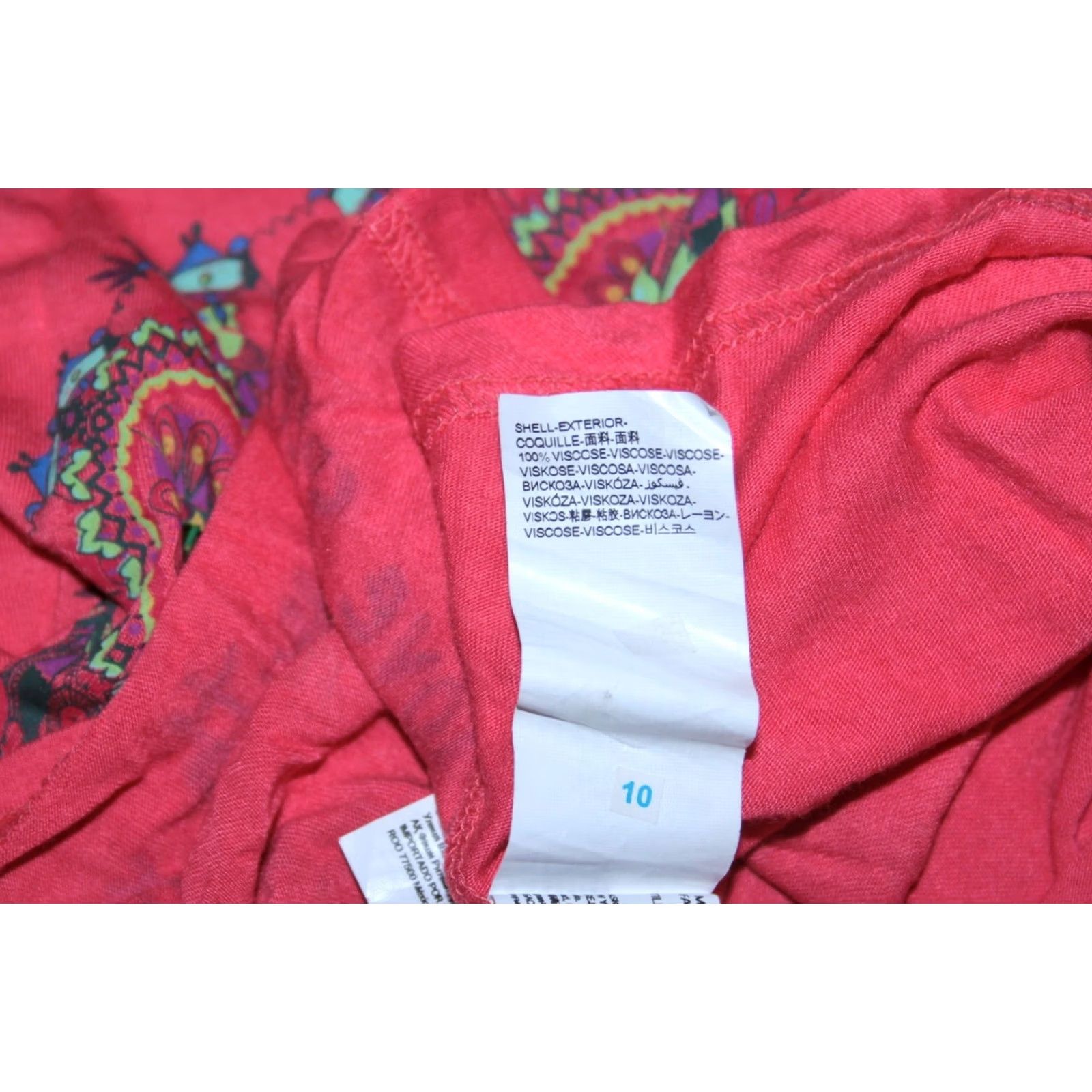 Desigual Desigual Skirt S Womens Red Midi Viscose Desigual Skirt S Womens Red Midi Viscose Size 28" / US 6 / IT 42 - 7 Thumbnail