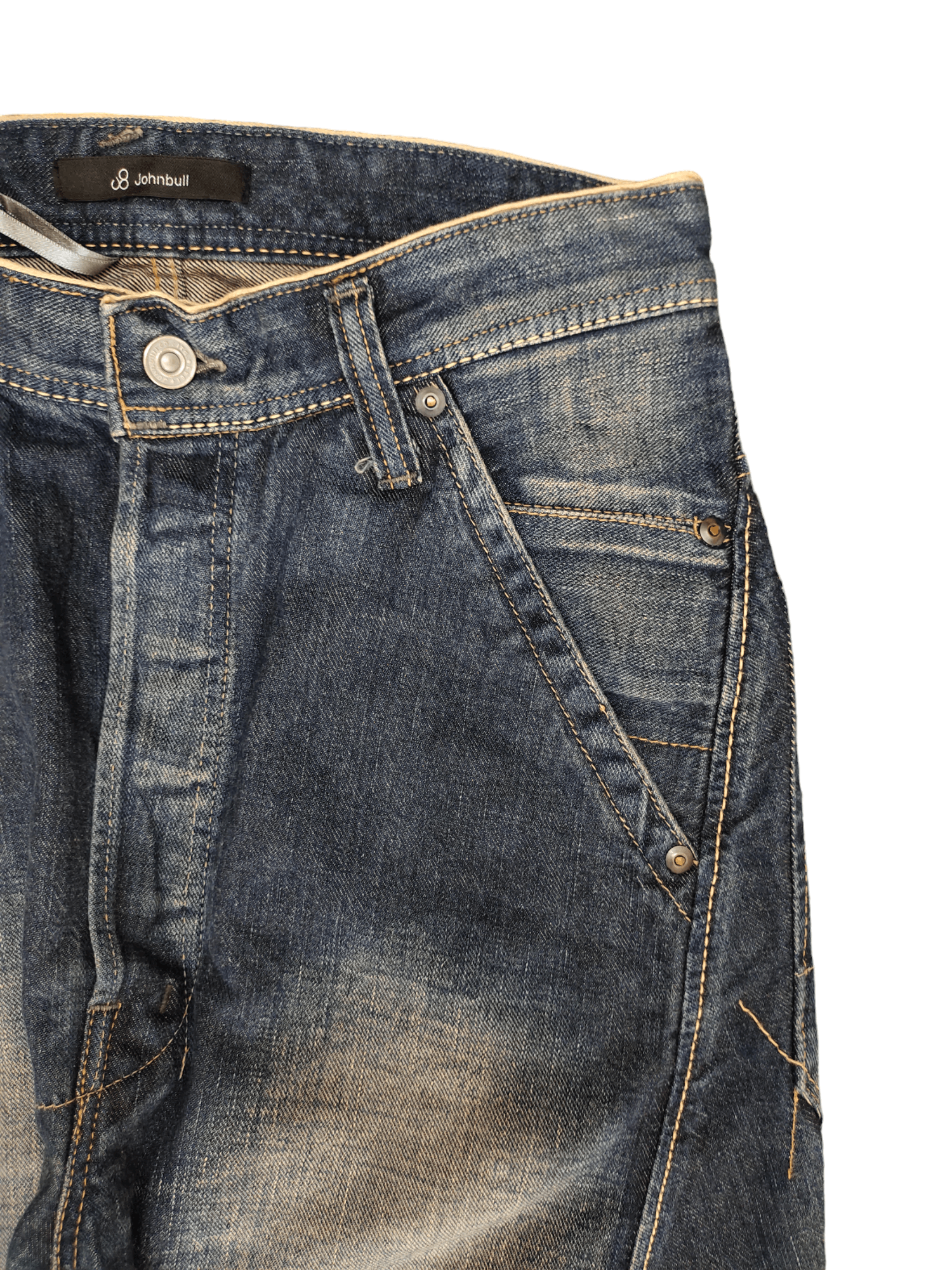 Number (N)ine × Undercover 1990s Jonhbull Spiral Cut Selvedge Denim Pants Redline Size US 29 - 11 Thumbnail