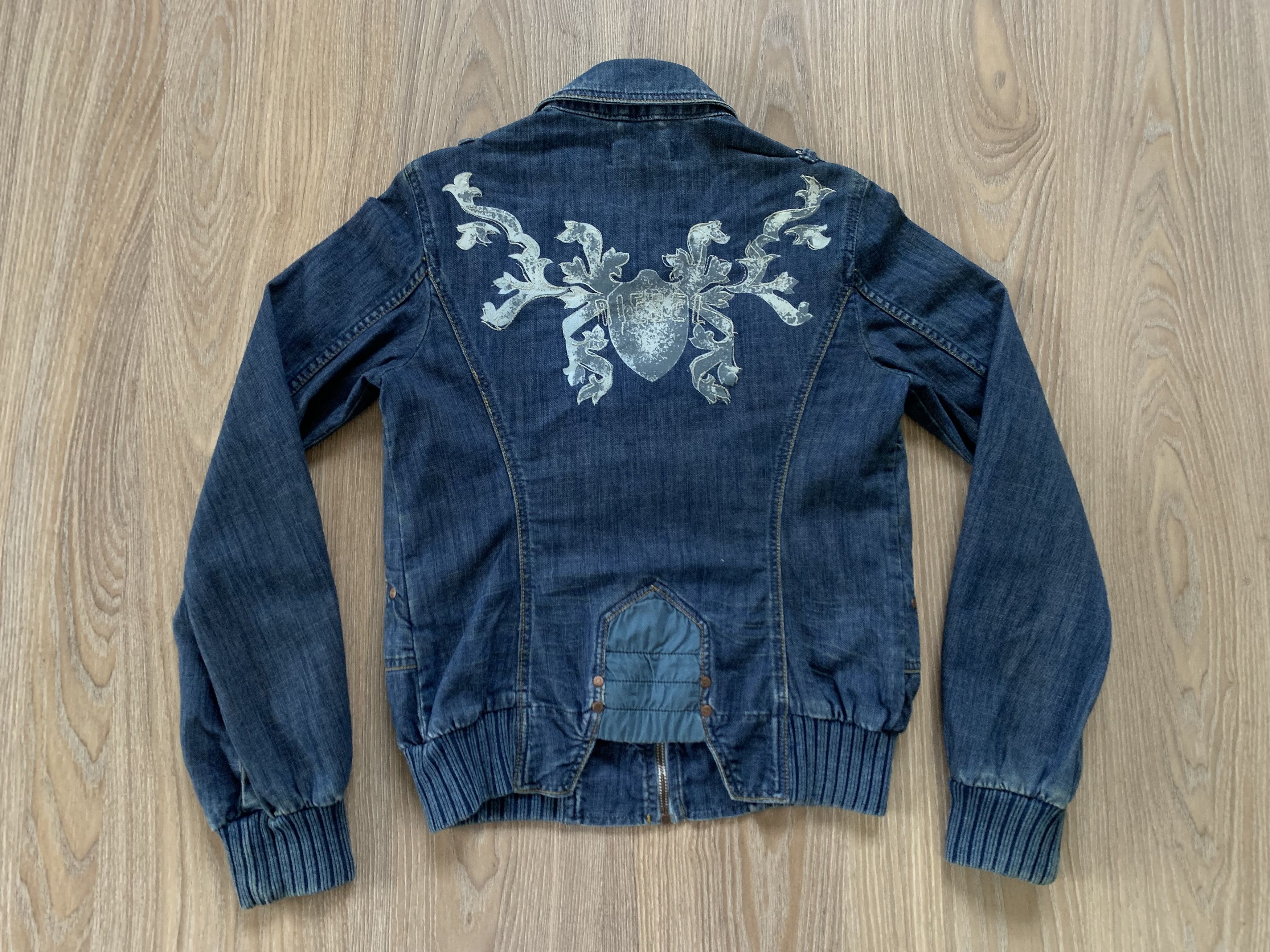 Diesel Diesel Womens Vintage Zip Denim Jacket Size S / US 4 / IT 40 - 3 Thumbnail
