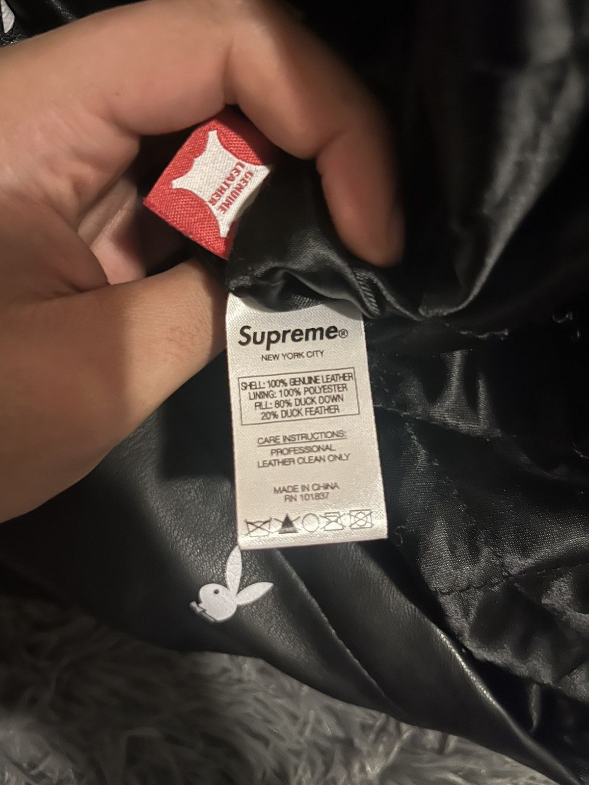 Playboy × Supreme Supreme x Playboy Puffer Leather Jacket Size US M / EU 48-50 / 2 - 2 Thumbnail