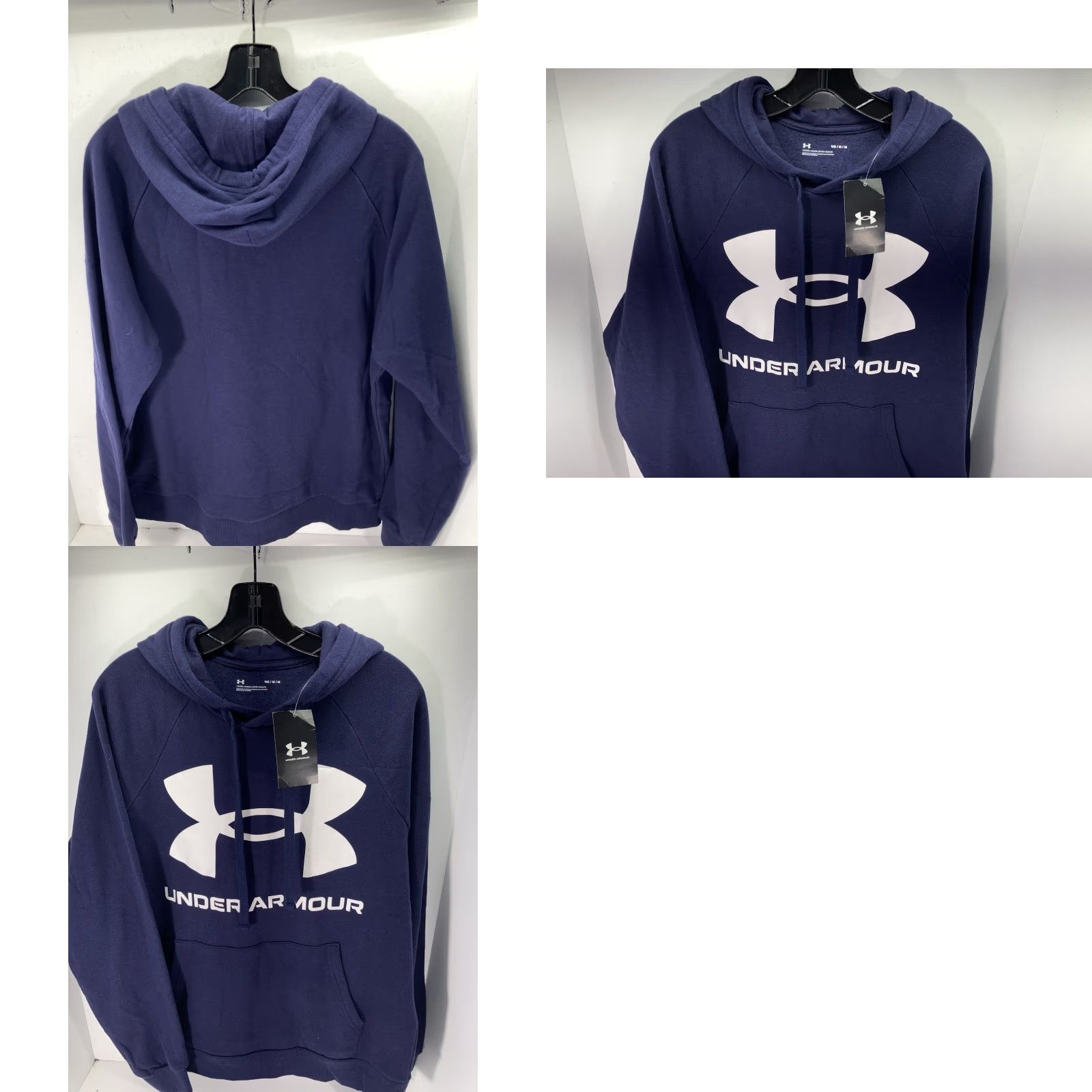 Under Armour Under Armour Rival Fleece Hoodie Sweatshirt Men M Navy Blue Pullover NWT Size US M / EU 48-50 / 2 - 9 Thumbnail