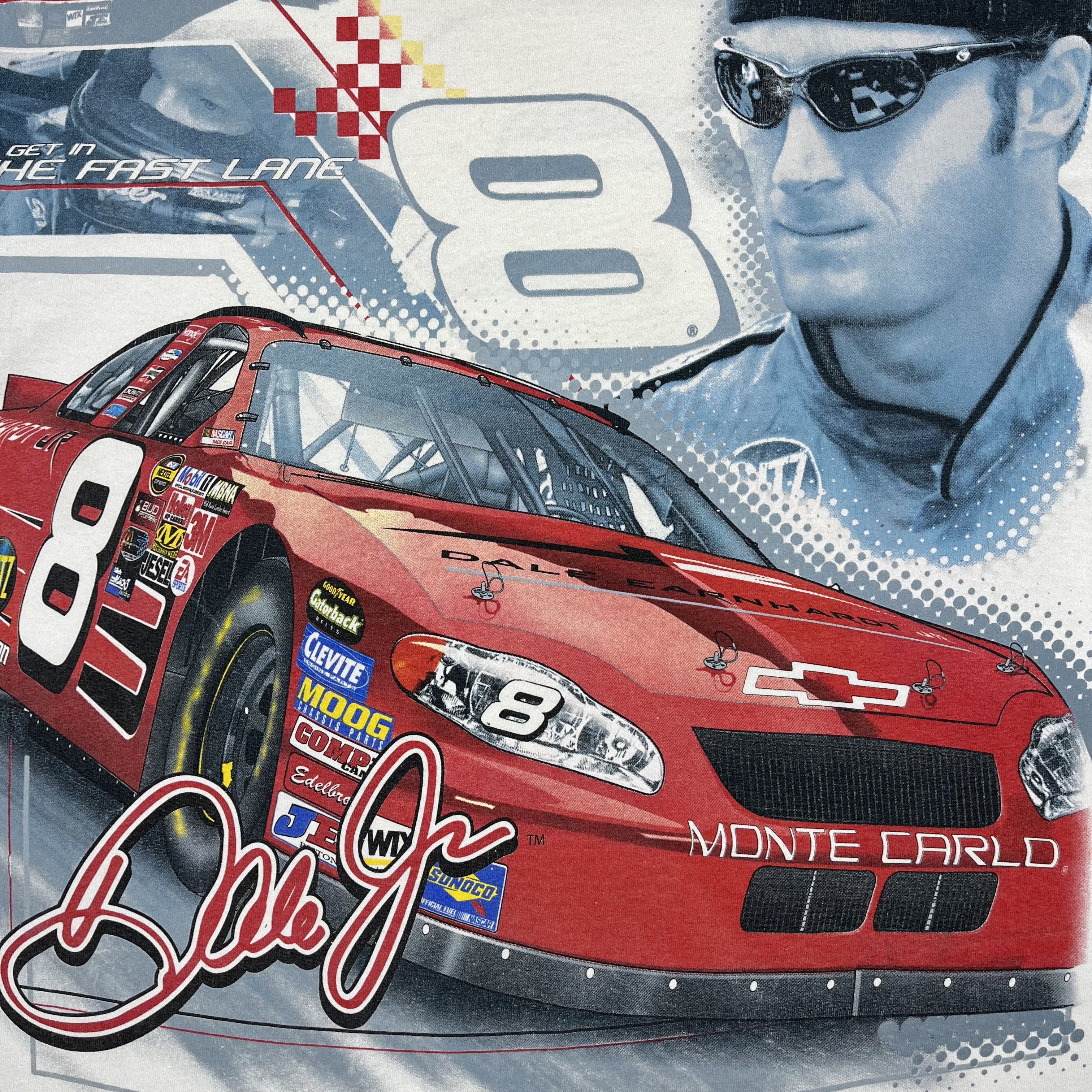 NASCAR Vintage Dale Earnhardt JR Nascar Racing T Shirt 00’s Size US L / EU 52-54 / 3 - 16 Thumbnail