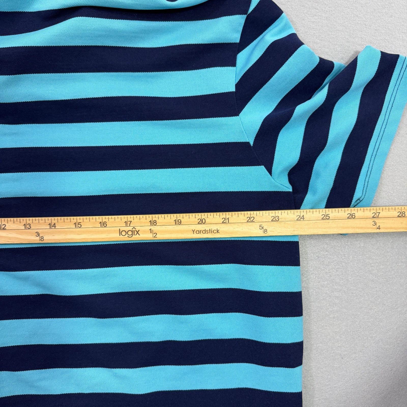 Other Greyson Polo Shirt Men's Extra Large Blue Striped Collared Size US XL / EU 56 / 4 - 7 Thumbnail