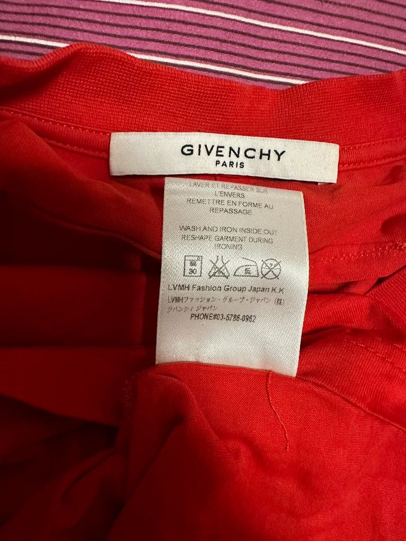 Givenchy Givenchy Chest Embroidered Logo Red Short Sleeve T-Shirt Size US S / EU 44-46 / 1 - 4 Thumbnail