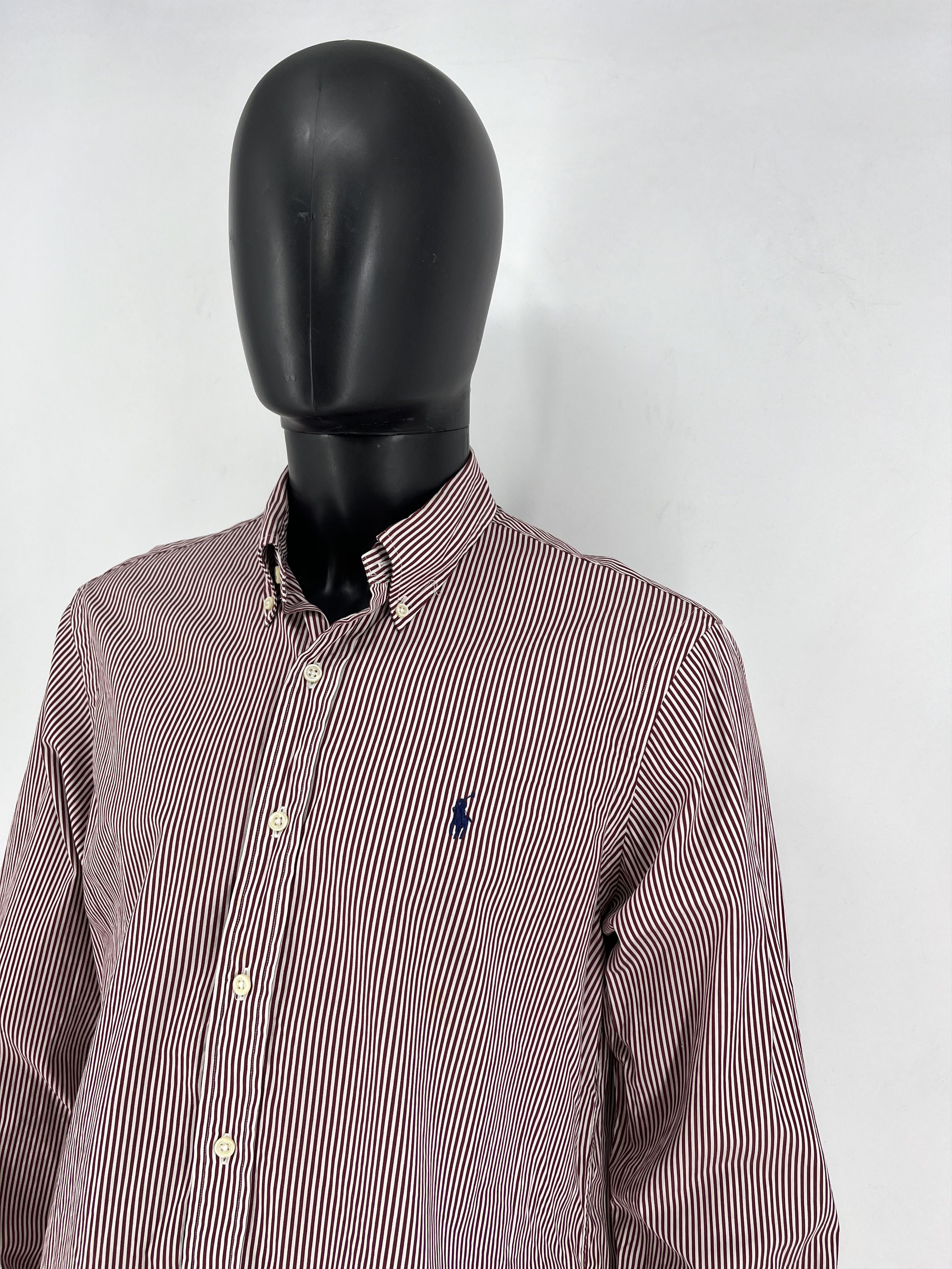 Polo Ralph Lauren × Ralph Lauren × Vintage Vintage Striped Shirt Polo Ralph Lauren Size L Rare Size US L / EU 52-54 / 3 - 7 Thumbnail