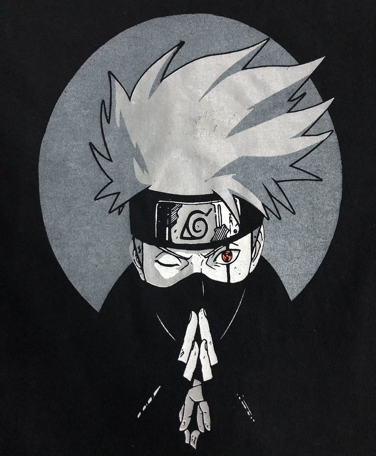 Anime Vintage Naruto Shippuden Hatake Kakashi T-Shirt Size US L / EU 52-54 / 3 - 3 Thumbnail