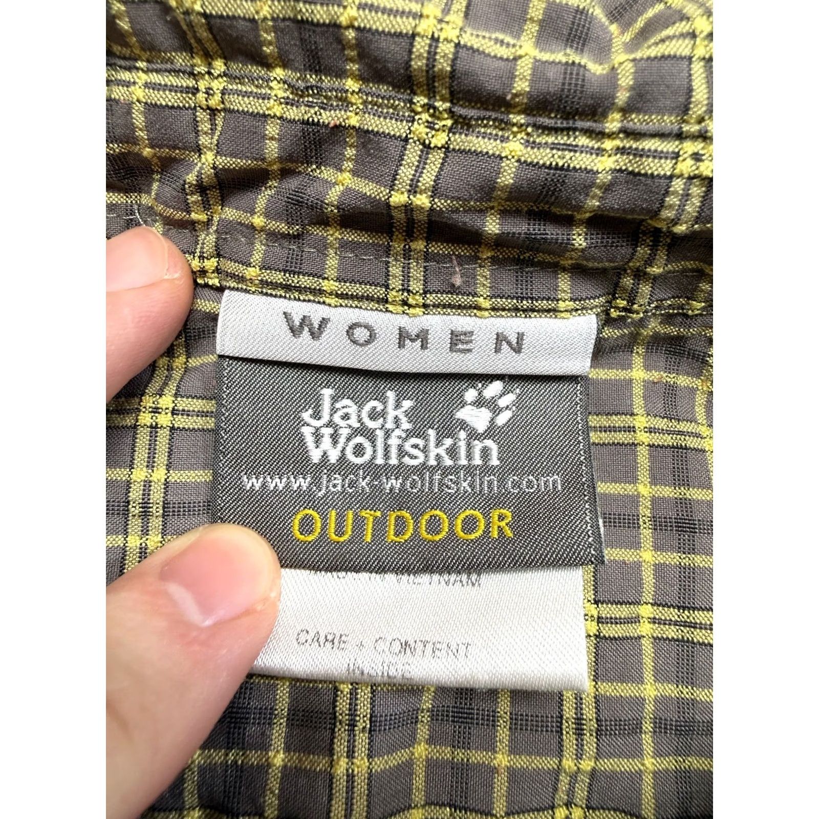 Jack Wolfskin Jack Wolfskin Button up shirt long sleeve outdoor hiking womens XL Green Shirt Womens XL Green Size XL / US 12-14 / IT 48-50 - 6 Thumbnail