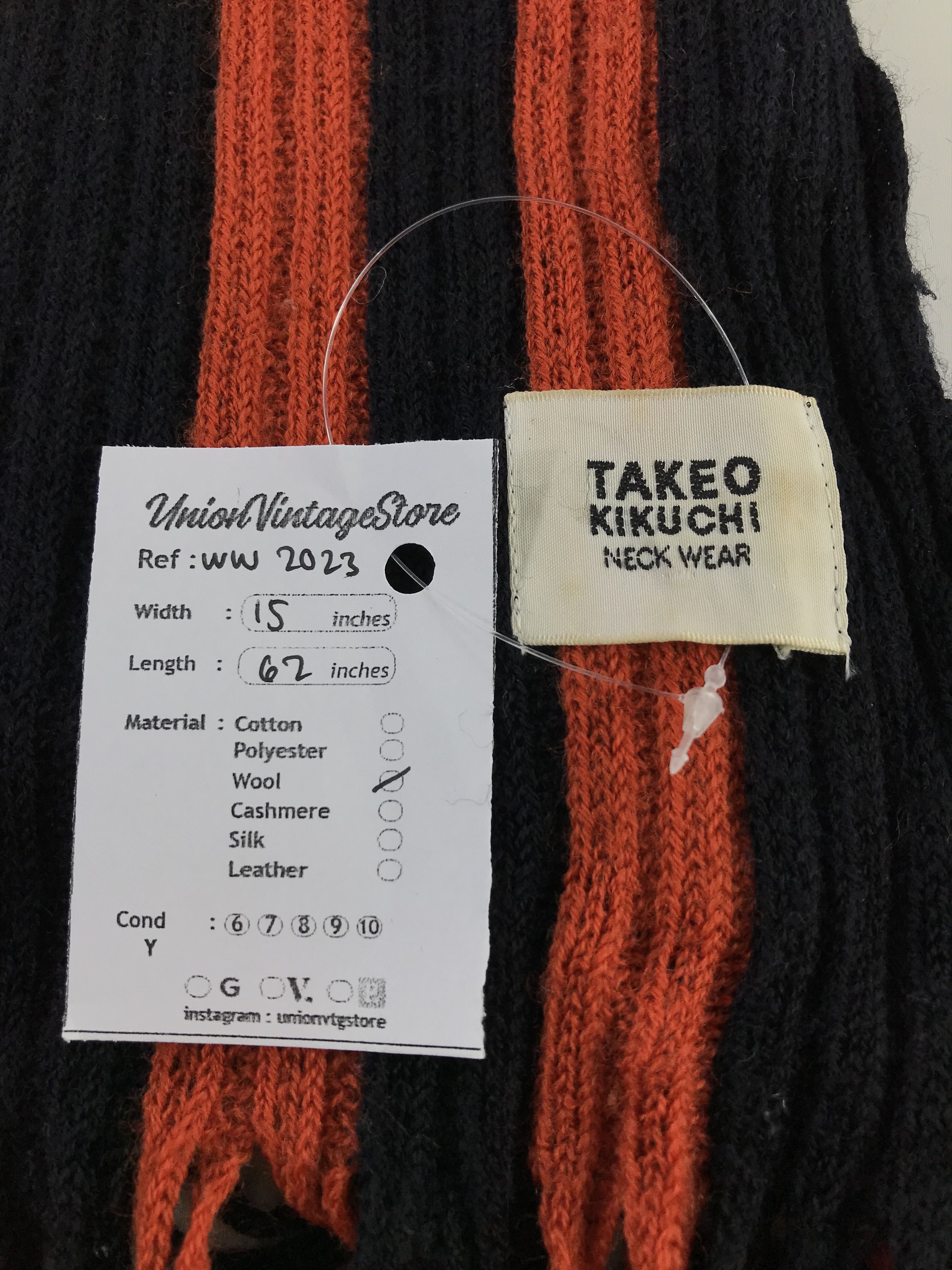 Takeo Kikuchi × Vintage Takeo Kikuchi Scarf / Muffler / Neckwear - WW2023 Size ONE SIZE - 4 Thumbnail