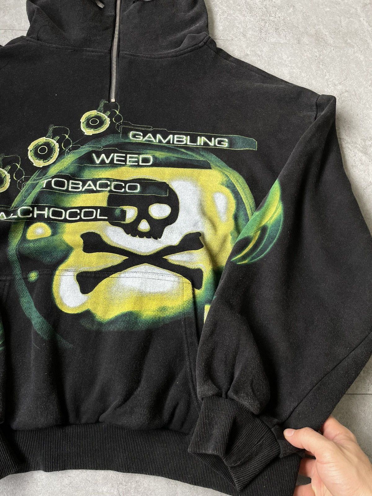 Haunted Starbucks XBOX 420 Washed Zip Hoodie Size US L / EU 52-54 / 3 - 5 Thumbnail