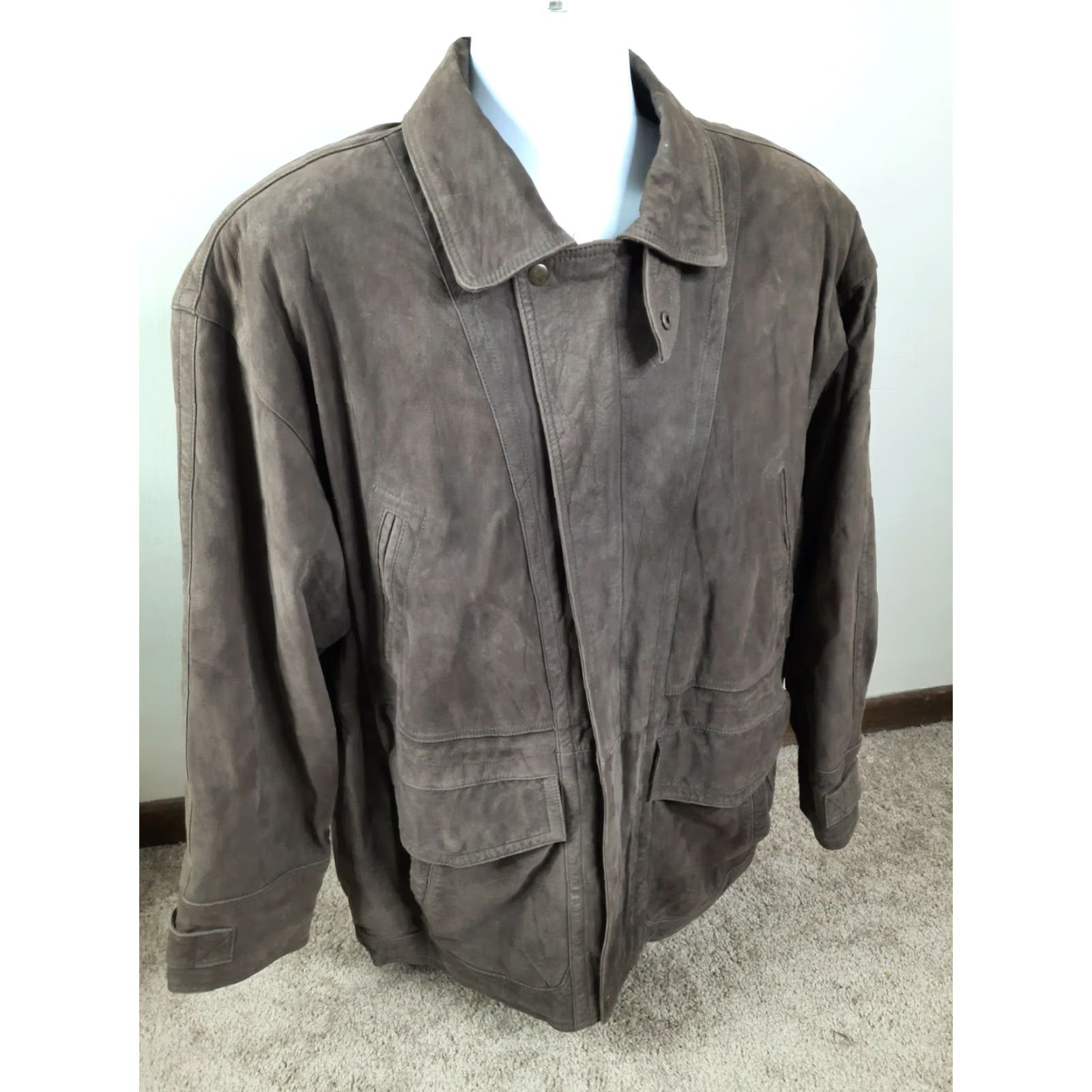 Vintage VINTAGE St. John's Bay Leather Bomber Jacket Men's XL Brown Coat Jacket Size US XL / EU 56 / 4 - 6 Thumbnail
