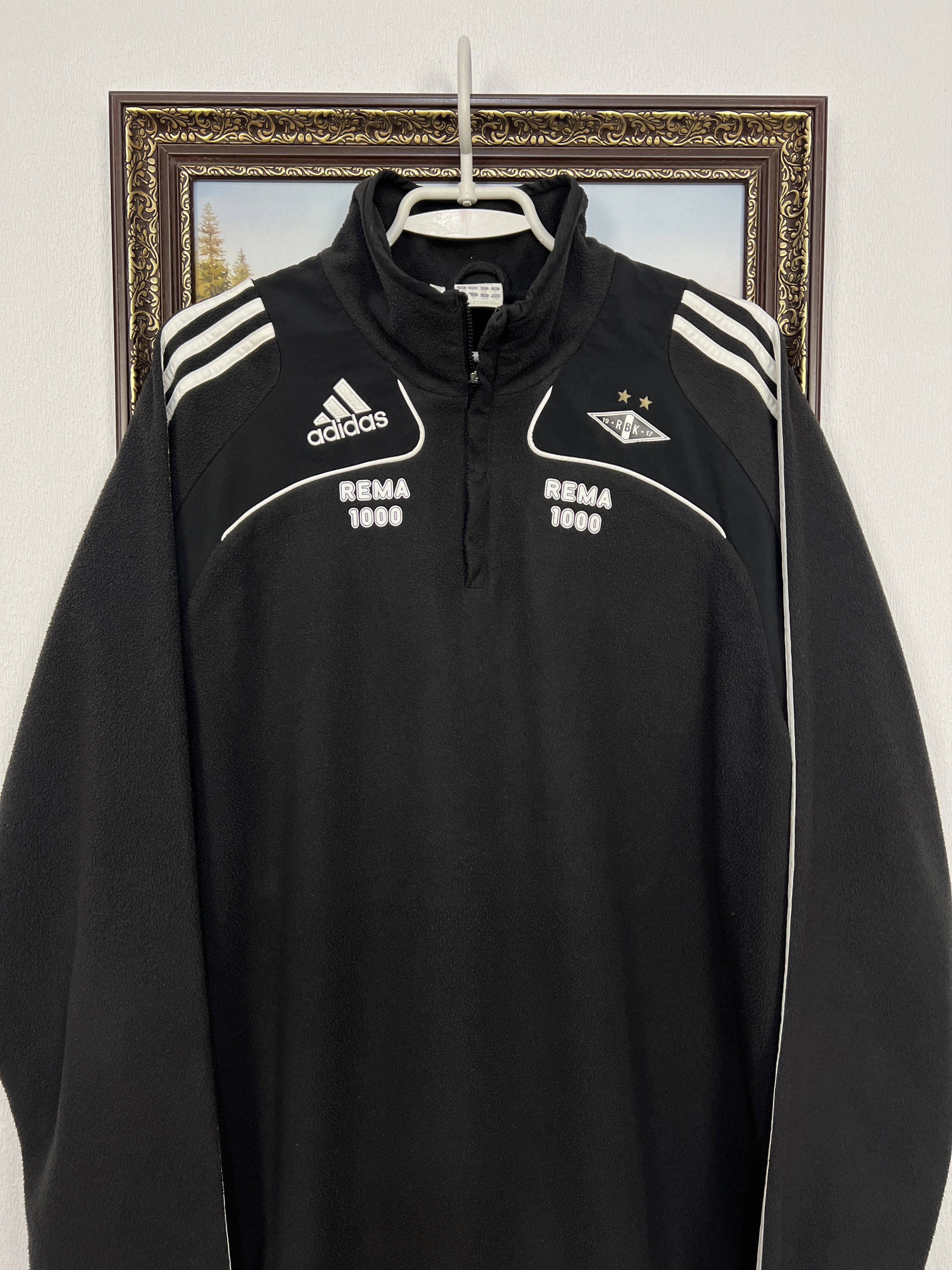 Adidas Vintage Adidas Rosenborg Football Sweatshirt Soccer Fleece Size US L / EU 52-54 / 3 - 2 Thumbnail