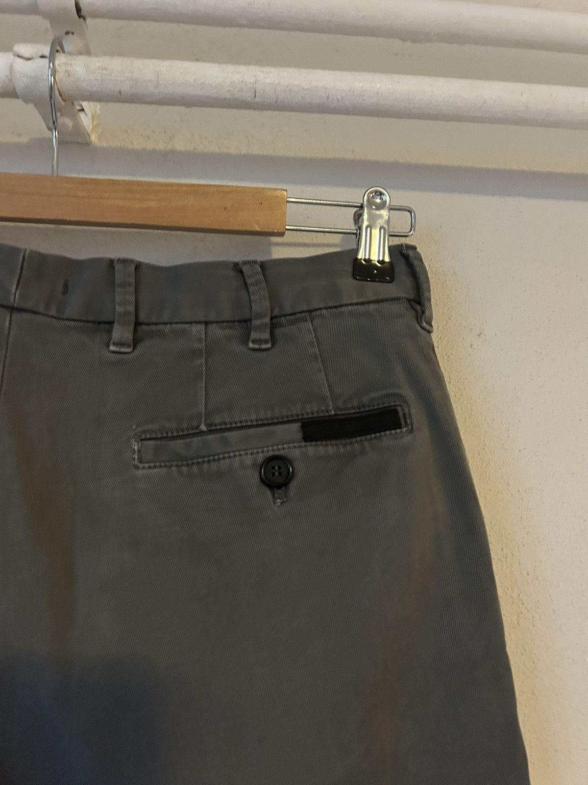 Prada Prada Grey Stretch Cotton Chino Trousers - Size 30 Size US 30 / EU 46 - 9 Thumbnail
