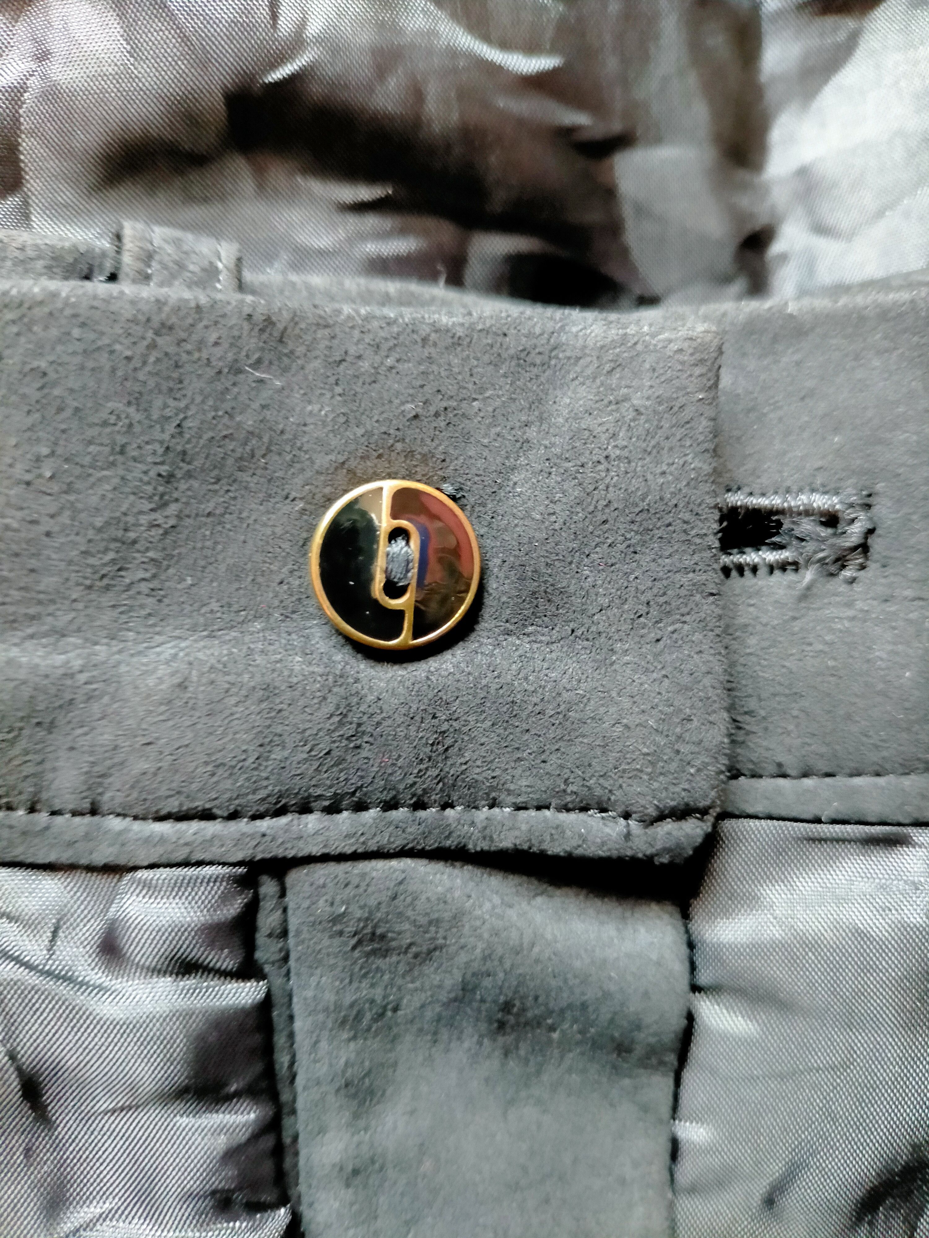 Christian Dior Monsieur Christian Dior Sport Moleskin Black Pants Size US 29 - 18 Thumbnail