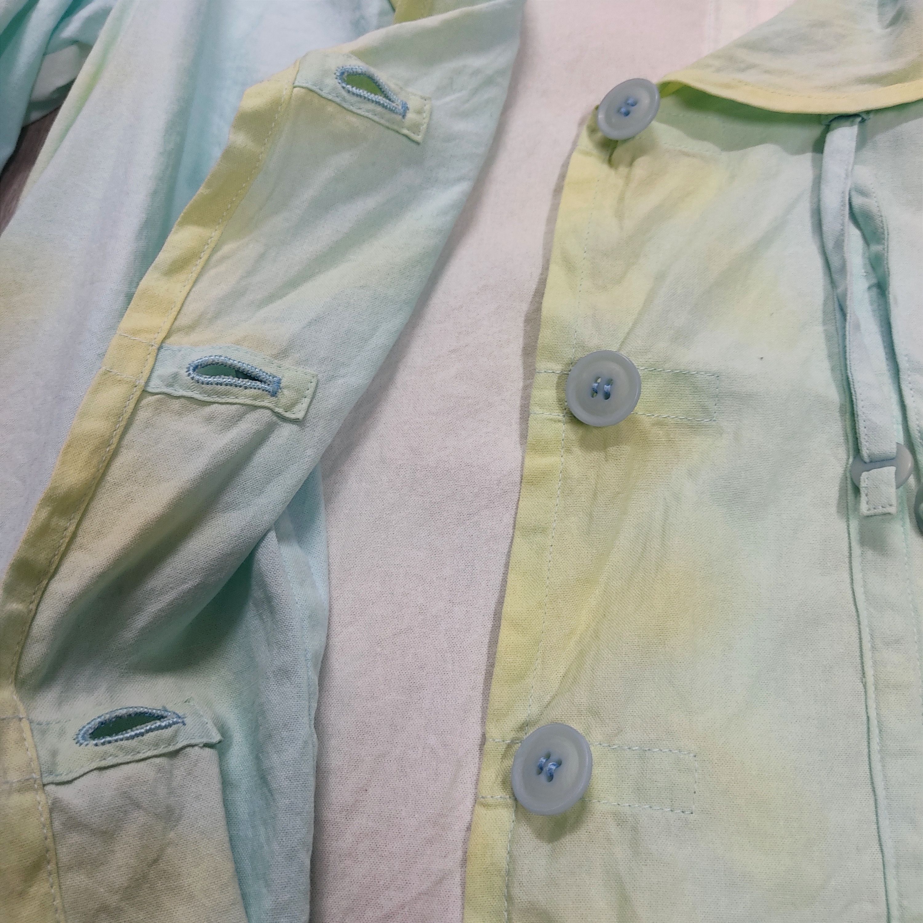 Issey Miyake Issey Miyake HEART HAAT Pastel Turquoise Light Blouson Size M / US 6-8 / IT 42-44 - 14 Thumbnail