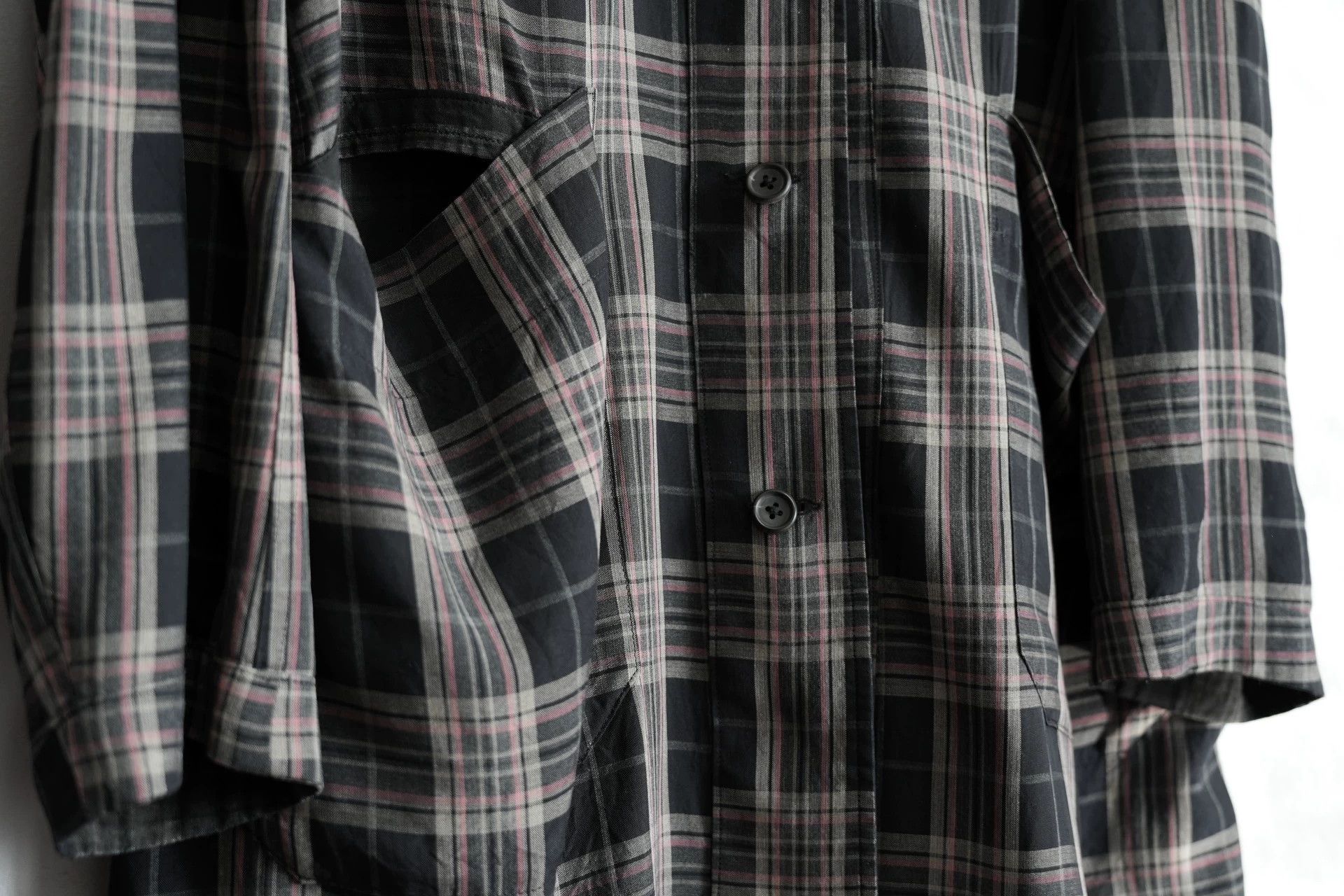 Yohji Yamamoto Yohji Yamamoto 00SS Bad Boy Dbl Check Long Jacket Size US L / EU 52-54 / 3 - 7 Thumbnail
