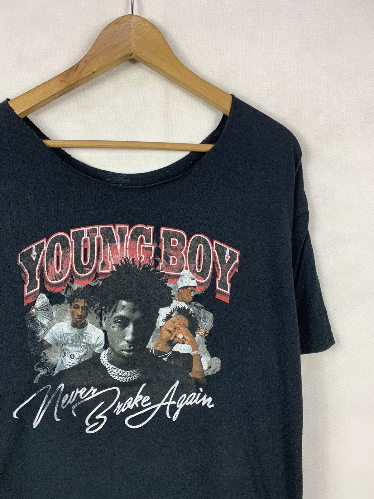 Rap Tees Rare! Young Boy Never Broke Again Cropped Rap Tees Size US XL / EU 56 / 4 - 2 Thumbnail