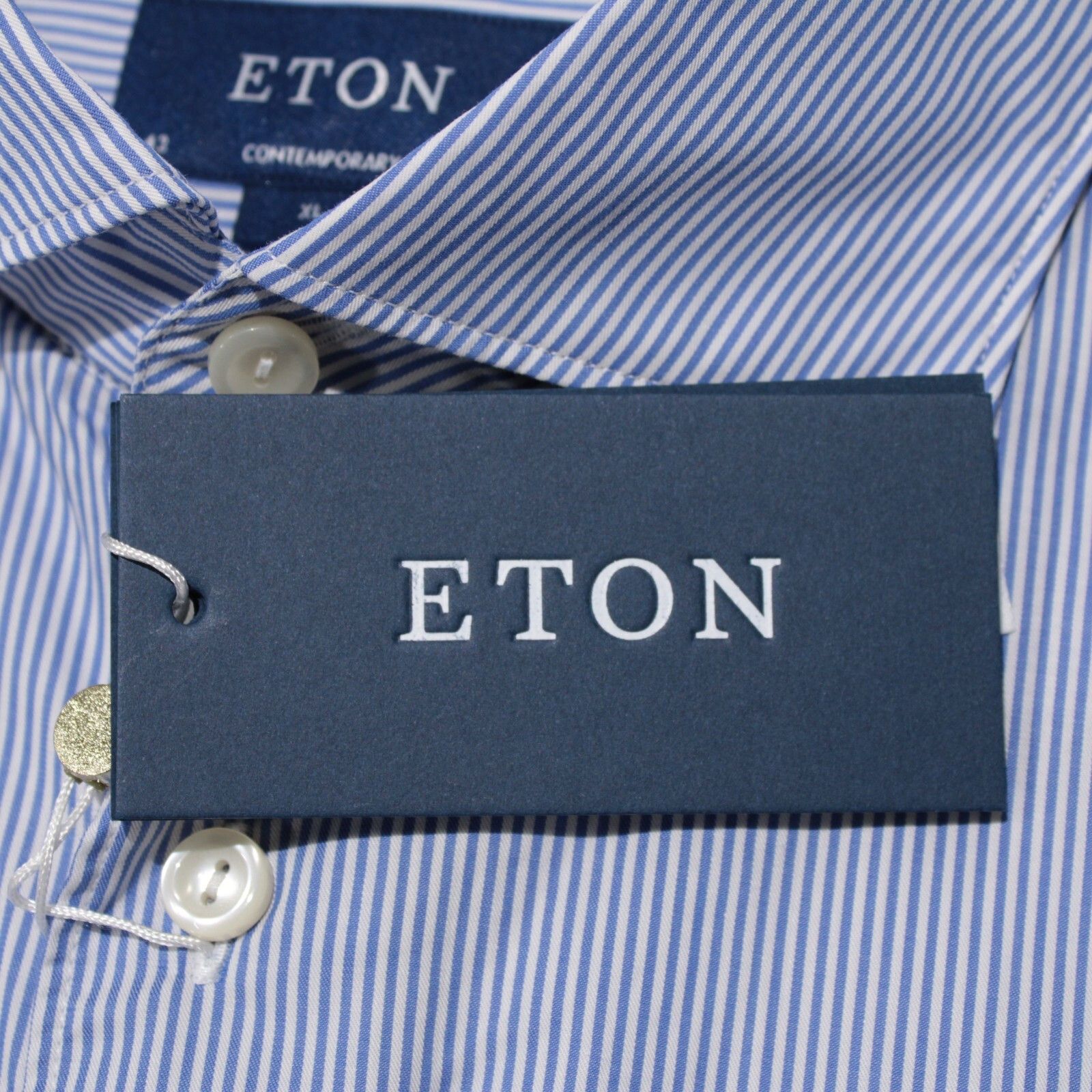 Eton Eton New with tags Shirt Size XL US In Blue Size US XL / EU 56 / 4 - 2 Thumbnail
