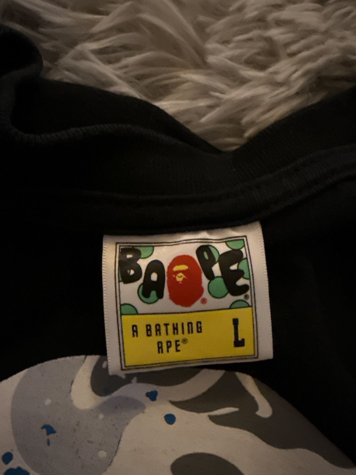 Bape Bape camo t-shirt black Size US L / EU 52-54 / 3 - 3 Thumbnail