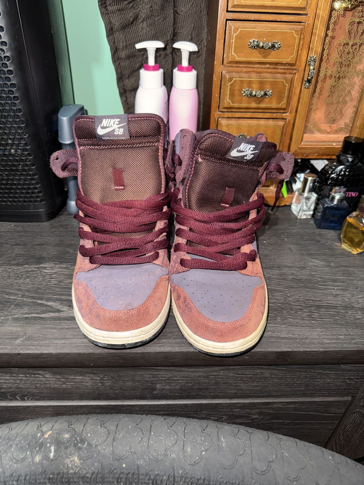 Nike Nike SB High Pro Sb Dp Burgandy Size US 8 / EU 41 - 3 Thumbnail