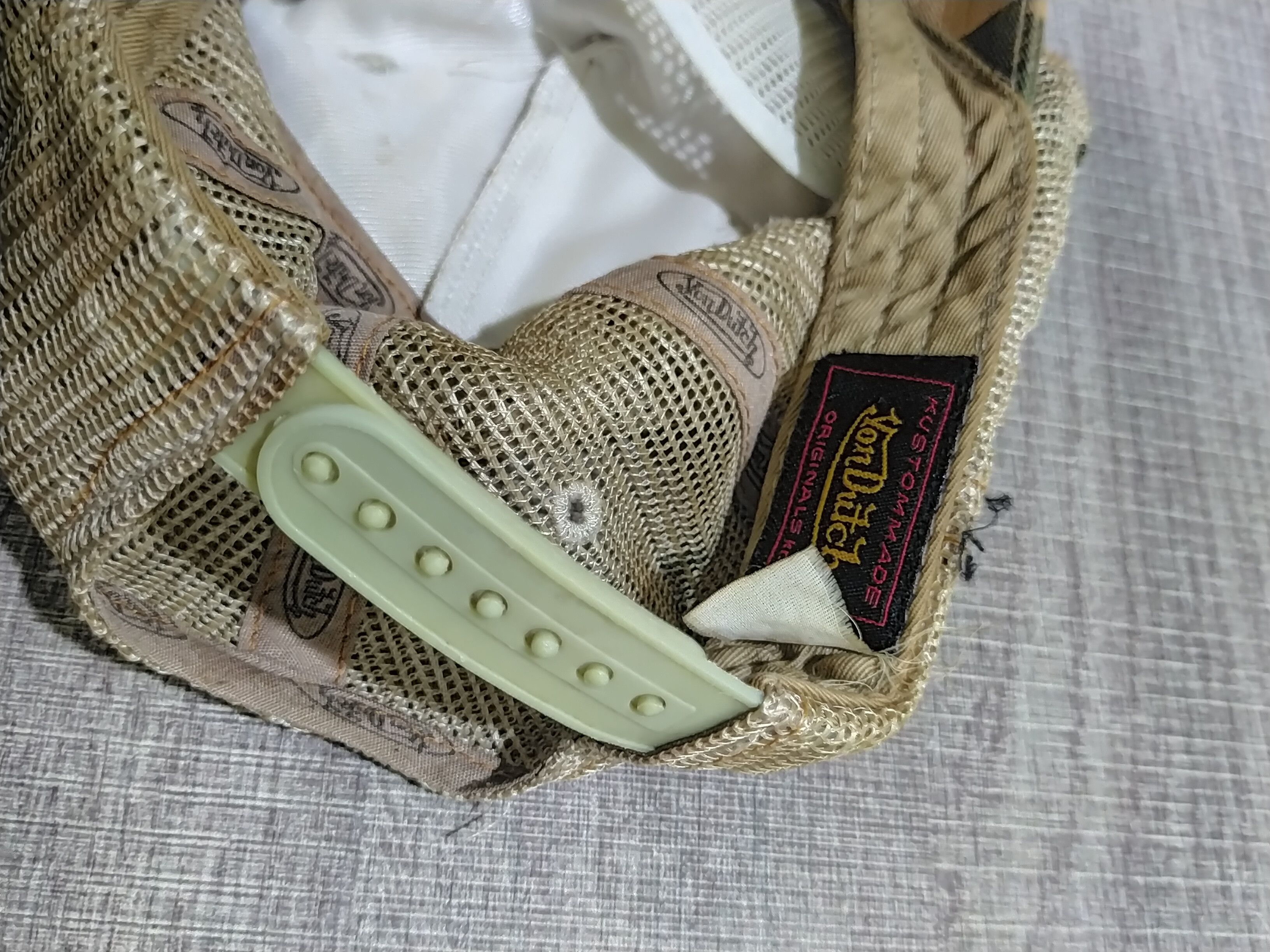 Vintage × Von Dutch 🔥 RARE VON DUTCH DISTRESSED CAMO TRUCKER HAT Size ONE SIZE - 3 Thumbnail