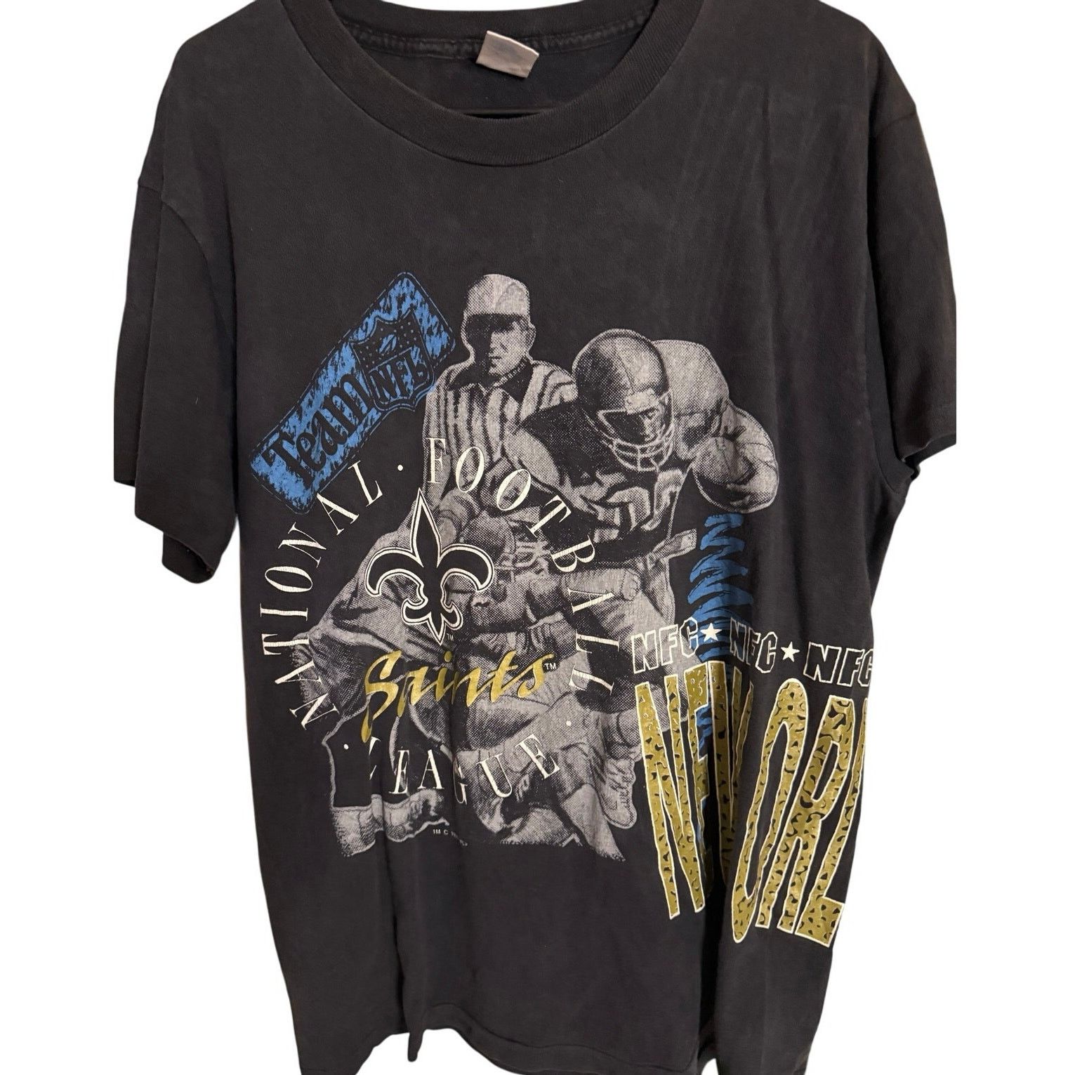 Logo 7 Vintage New Orlean Saints Wrap-Around Tee Size US L / EU 52-54 / 3 - 1 Thumbnail